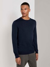 Pullover aus Modalgemisch - Männer - Sky Captain Blue Pullover aus Modalgemisch - Männer - Sky Captain Blue - 1 - TOM TAILOR Denim