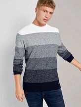 Strickpullover mit Farbverlauf - Männer - navy degrade design Strickpullover mit Farbverlauf - Männer - navy degrade design - 5 - TOM TAILOR Denim