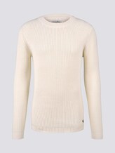 Schlichter Pullover - Männer - Wool White Schlichter Pullover - Männer - Wool White - 7 - TOM TAILOR Denim