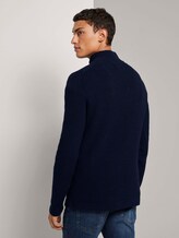 Pullover mit Troyer-Kragen - Männer - Sky Captain Blue Pullover mit Troyer-Kragen - Männer - Sky Captain Blue - 2 - TOM TAILOR Denim