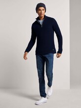 Pullover mit Troyer-Kragen - Männer - Sky Captain Blue Pullover mit Troyer-Kragen - Männer - Sky Captain Blue - 3 - TOM TAILOR Denim