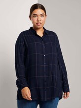 Bluse im Karomuster - Frauen - navy gipsy camel check Bluse im Karomuster - Frauen - navy gipsy camel check - 1 - My True Me