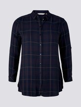 Bluse im Karomuster - Frauen - navy gipsy camel check Bluse im Karomuster - Frauen - navy gipsy camel check - 7 - My True Me