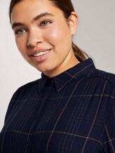 Bluse im Karomuster - Frauen - navy gipsy camel check Bluse im Karomuster - Frauen - navy gipsy camel check - 9 - My True Me