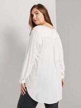 Lange Bluse mit Ausschnittdetails - Frauen - Whisper White Lange Bluse mit Ausschnittdetails - Frauen - Whisper White - 2 - My True Me