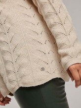Pullover mit Zopfstrickmuster - Frauen - sand dune melange Pullover mit Zopfstrickmuster - Frauen - sand dune melange - 10 - My True Me