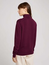 Turtleneck sweater - Women - Gipsy Purple Turtleneck sweater - Women - Gipsy Purple - 2 - TOM TAILOR