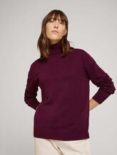 Turtleneck sweater - Women - Gipsy Purple Turtleneck sweater - Women - Gipsy Purple - 5 - TOM TAILOR