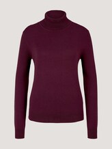 Turtleneck sweater - Women - Gipsy Purple Turtleneck sweater - Women - Gipsy Purple - 7 - TOM TAILOR