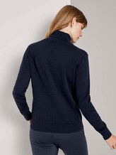 Coltrui Sweater - Vrouwen - Sky Captain Blue Coltrui Sweater - Vrouwen - Sky Captain Blue - 2 - TOM TAILOR