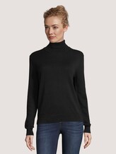 Rollkragenpullover - Frauen - deep black Rollkragenpullover - Frauen - deep black - 1 - TOM TAILOR