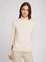 Rollkragenpullover - Frauen - soft creme beige Rollkragenpullover - Frauen - soft creme beige - 1 - TOM TAILOR