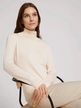 Rollkragenpullover - Frauen - soft creme beige Rollkragenpullover - Frauen - soft creme beige - 5 - TOM TAILOR