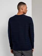 Pullover mit Zick-Zack-Struktur - Männer - Sky Captain Blue Pullover mit Zick-Zack-Struktur - Männer - Sky Captain Blue - 2 - TOM TAILOR Denim