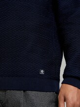 Pullover mit Zick-Zack-Struktur - Männer - Sky Captain Blue Pullover mit Zick-Zack-Struktur - Männer - Sky Captain Blue - 9 - TOM TAILOR Denim