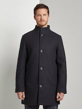 Modern coat with a stand-up collar - Men - Sky Captain Blue Modern coat with a stand-up collar - Men - Sky Captain Blue - 1 - TOM TAILOR