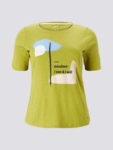 T-Shirt mit Artwork - Frauen - wood green T-Shirt mit Artwork - Frauen - wood green - 7 - My True Me