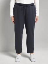 Curvy-Melierte Loose Fit Hose - Frauen - captain navy melange Curvy-Melierte Loose Fit Hose - Frauen - captain navy melange - 1 - My True Me
