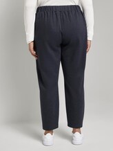 Curvy-Melierte Loose Fit Hose - Frauen - captain navy melange Curvy-Melierte Loose Fit Hose - Frauen - captain navy melange - 2 - My True Me