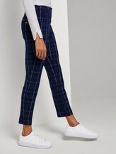 Karierte Mia Slim Hose - Frauen - navy deep green check Karierte Mia Slim Hose - Frauen - navy deep green check - 11 - Mine to five