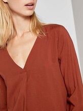 Tunika mit V-Ausschnitt - Frauen - Rust Orange Tunika mit V-Ausschnitt - Frauen - Rust Orange - 9 - TOM TAILOR Denim