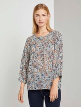 Verspielte Bluse mit Blumenprint - Frauen - light flower print Verspielte Bluse mit Blumenprint - Frauen - light flower print - 1 - TOM TAILOR Denim
