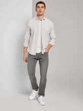 Fein gemustertes Hemd - Männer - off white navy dobby design Fein gemustertes Hemd - Männer - off white navy dobby design - 3 - TOM TAILOR