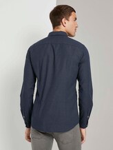Fein gemustertes Hemd - Männer - navy off white dobby design Fein gemustertes Hemd - Männer - navy off white dobby design - 2 - TOM TAILOR