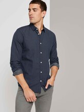 Fein gemustertes Hemd - Männer - navy off white dobby design Fein gemustertes Hemd - Männer - navy off white dobby design - 5 - TOM TAILOR