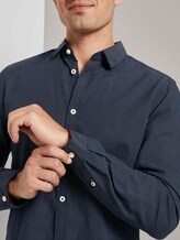 Fein gemustertes Hemd - Männer - navy off white dobby design Fein gemustertes Hemd - Männer - navy off white dobby design - 9 - TOM TAILOR