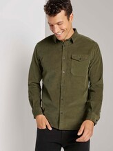 Cord-Hemd mit Brusttasche - Männer - Olive Night Green Cord-Hemd mit Brusttasche - Männer - Olive Night Green - 5 - TOM TAILOR