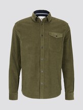 Cord-Hemd mit Brusttasche - Männer - Olive Night Green Cord-Hemd mit Brusttasche - Männer - Olive Night Green - 7 - TOM TAILOR