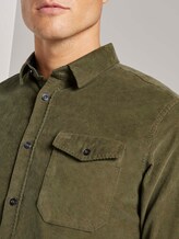 Cord-Hemd mit Brusttasche - Männer - Olive Night Green Cord-Hemd mit Brusttasche - Männer - Olive Night Green - 9 - TOM TAILOR
