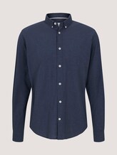 Hemd in Mélange-Optik - Männer - navy tonal melange Hemd in Mélange-Optik - Männer - navy tonal melange - 7 - TOM TAILOR