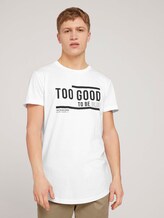 T-Shirt mit Bio-Baumwolle - Männer - White T-Shirt mit Bio-Baumwolle - Männer - White - 1 - TOM TAILOR Denim