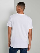 T-Shirt mit Brustprint - Männer - White T-Shirt mit Brustprint - Männer - White - 2 - TOM TAILOR Denim