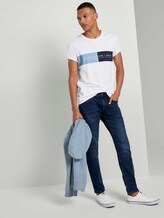 T-Shirt mit Brustprint - Männer - White T-Shirt mit Brustprint - Männer - White - 3 - TOM TAILOR Denim