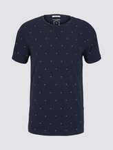 Print T-Shirt - Männer - navy split drop print Print T-Shirt - Männer - navy split drop print - 7 - TOM TAILOR Denim