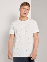 Print T-Shirt - Männer - white split drop print Print T-Shirt - Männer - white split drop print - 1 - TOM TAILOR Denim
