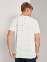 Print T-Shirt - Männer - white split drop print Print T-Shirt - Männer - white split drop print - 2 - TOM TAILOR Denim