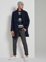 T-shirt met gestreepte textuur - Mannen - navy beige jacquard T-shirt met gestreepte textuur - Mannen - navy beige jacquard - 3 - TOM TAILOR Denim