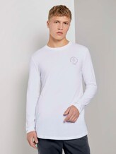 Langarmshirt mit kleinem Print - Männer - White Langarmshirt mit kleinem Print - Männer - White - 1 - TOM TAILOR Denim