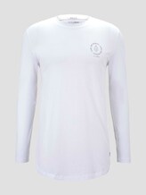 Langarmshirt mit kleinem Print - Männer - White Langarmshirt mit kleinem Print - Männer - White - 7 - TOM TAILOR Denim