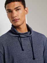Strukturiertes Langarmshirt mit Stehkragen - Männer - navy white waffle structure Strukturiertes Langarmshirt mit Stehkragen - Männer - navy white waffle structure - 9 - TOM TAILOR Denim