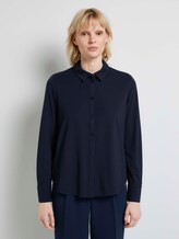 Langärmliges Blusenshirt - Frauen - Sky Captain Blue Langärmliges Blusenshirt - Frauen - Sky Captain Blue - 1 - Mine to five