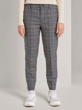 Karierte Zigarettenhose - Frauen - small navy check Karierte Zigarettenhose - Frauen - small navy check - 1 - TOM TAILOR Denim