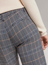 Karierte Zigarettenhose - Frauen - small navy check Karierte Zigarettenhose - Frauen - small navy check - 9 - TOM TAILOR Denim