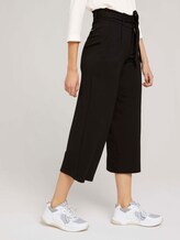 Culotte Bundfaltenhose mit Bindegürtel - Frauen - Deep Black Culotte Bundfaltenhose mit Bindegürtel - Frauen - Deep Black - 11 - TOM TAILOR Denim