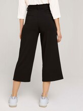 Culotte Bundfaltenhose mit Bindegürtel - Frauen - Deep Black Culotte Bundfaltenhose mit Bindegürtel - Frauen - Deep Black - 2 - TOM TAILOR Denim