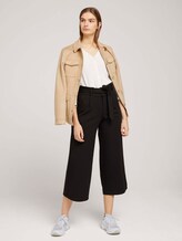 Culotte Bundfaltenhose mit Bindegürtel - Frauen - Deep Black Culotte Bundfaltenhose mit Bindegürtel - Frauen - Deep Black - 3 - TOM TAILOR Denim